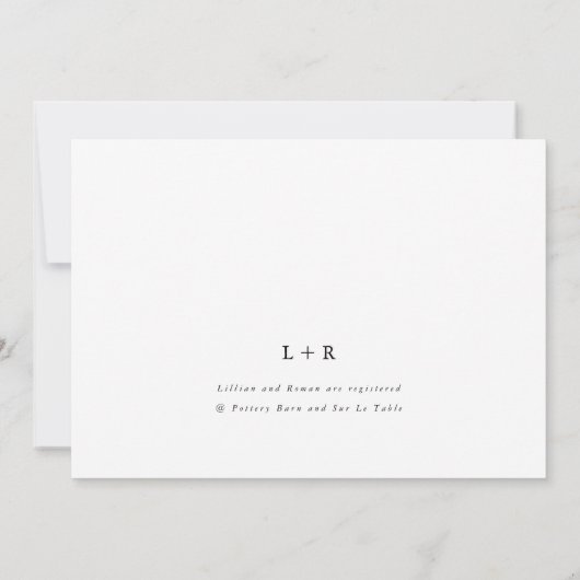 Modern Script Zwart & Wit Vrijgezellenfeest Kaart (Achterkant)