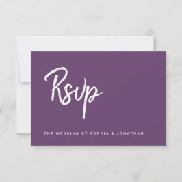 Modern scriptchassis | Bruiloft Maaltijd Keuze RSVP Kaartje