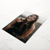 Modern Scripted Afstuderen het Volledige Afstudere Folie Uitnodiging (Gedraaid)