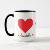 Modern scriptgeschenk voor haar eenvoudige elegant mok (Links)