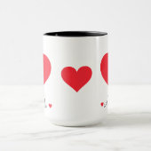 Modern scriptgeschenk voor haar eenvoudige elegant mok (Midden)