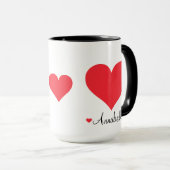 Modern scriptgeschenk voor haar eenvoudige elegant mok (Voorkant rechts)