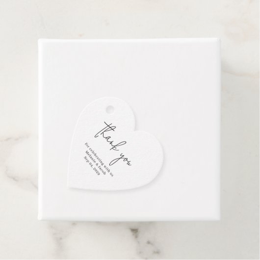 Modern Scripture Trouwen Bedankjes Labels (In situ)