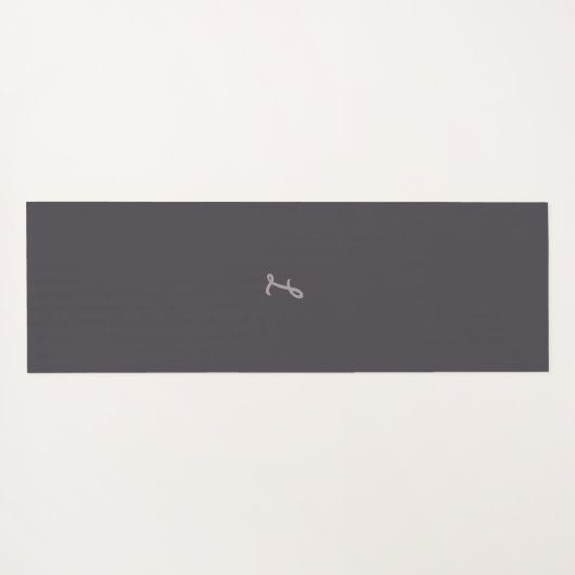 Modern Scroll Pattern Monogram Yogamat (Achterkant (horizontaal))
