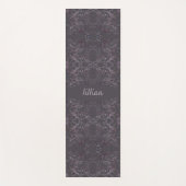 Modern Scroll Pattern Monogram Yogamat (Voorkant)