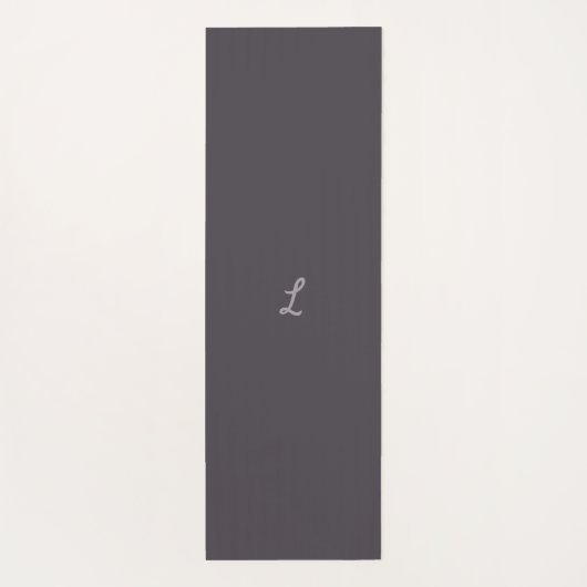 Modern Scroll Pattern Monogram Yogamat (Achterkant)