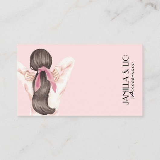 Modern Scrunchie Visitekaartje (Achterkant)