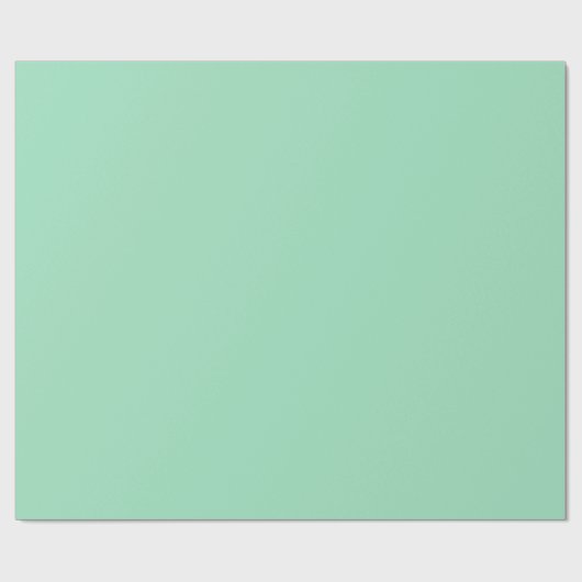 Modern Seafoam Green Plain Solid Color Cadeaupapier (Vlak)