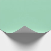 Modern Seafoam Green Plain Solid Color Cadeaupapier (Hoek)