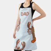 Modern Seafood Lobster Chef Trendy Dad Schort (Insitu)