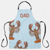 Modern Seafood Lobster Chef Trendy Dad Schort (Voorkant)