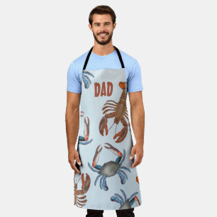 Modern Seafood Lobster en Crabs Trendy Dad Schort