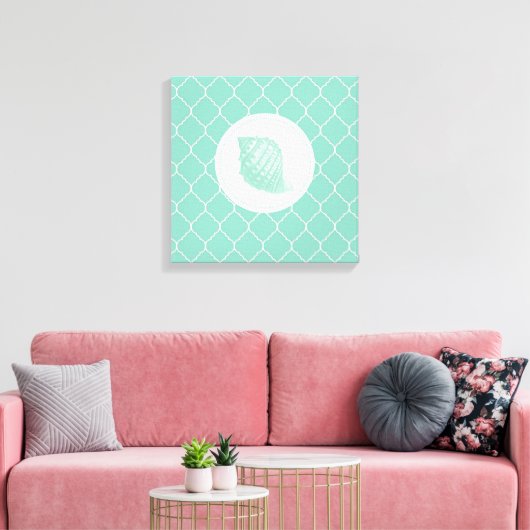 Modern Seashell Canvas Afdruk (Insitu (Woonkamer))