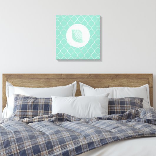 Modern  Seashell Canvas Afdruk (Insitu (Slaapkamer))