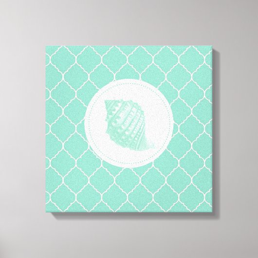 Modern Seashell Canvas Afdruk (Voorkant)