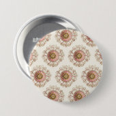Modern Seashell Ronde Button 7,6 Cm (Voorkant /achterkant)