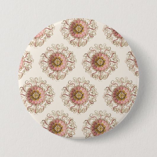 Modern Seashell Ronde Button 7,6 Cm (Voorkant)