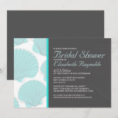 Modern Seashells Destination Vrijgezellenfeest nod Kaart (Voorkant / Achterkant)