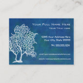 Modern Seashore Beach Ocean Coral Water Business Visitekaartje (Achterkant)