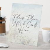 Modern Seaside Waterverf Beach Vrijgezellenfeest G Reclamebord Met Voetstuk (Insitu)