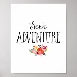 Modern Seek Adventure Nursery Art Poster