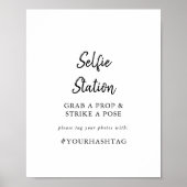 Modern Selfie Statie Sign Poster (Voorkant)