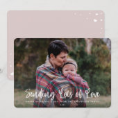 Modern Sending Lots Valentijns Foto van Love Feestdagenkaart (Voorkant / Achterkant)