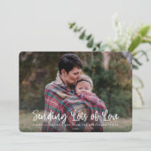 Modern Sending Lots Valentijns Foto van Love Feestdagenkaart (Staand voorkant)