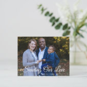 Modern Sending Love Bable Personalized Briefkaart (Staand voorkant)
