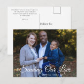 Modern Sending Love Bable Personalized Briefkaart (Voorkant / Achterkant)