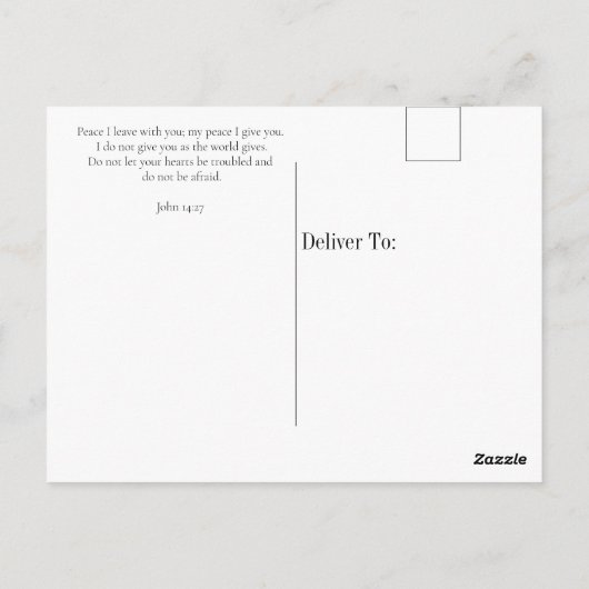 Modern Sending Love Bable Personalized Briefkaart (Achterkant)
