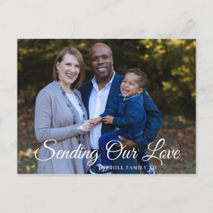 Modern Sending Love Bable Personalized Briefkaart