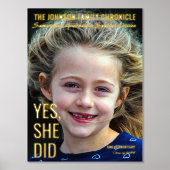 Modern Senior Afstuderen Magazine Hoesje Afstudeer Folie Afdrukken (Voorkant)