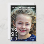 Modern Senior Afstuderen Magazine Hoesje Afstudeer Kaart (Voorkant)