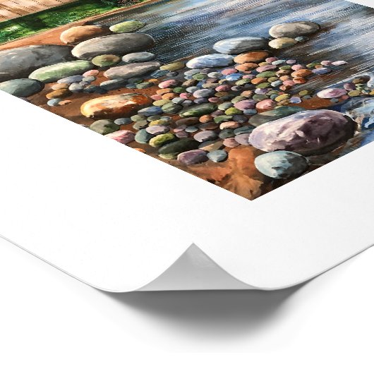 Modern Serene Original Brook Art Poster (Hoek)