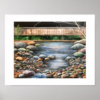 Modern Serene Original Brook Art Poster