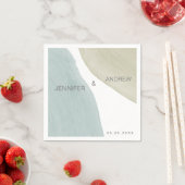 Modern Serenity | Monogram Papieren Servet (Insitu)