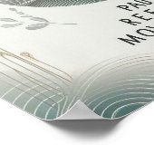 Modern Serenity Quote Calm Botanical Typography Poster (Hoek)