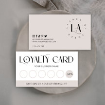 Modern Serif Font Logo Salon of Spa Taupe & White