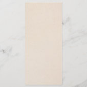 Modern Serif Wedding Menu in stoffig blauw (Achterkant)