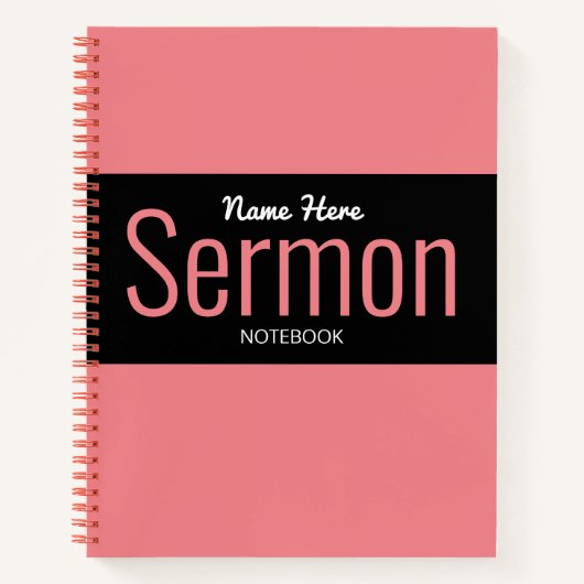 Modern Sermon Notitieboek (Voorkant)