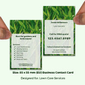 Modern Service List Call to Action Lawn Care Visitekaartje
