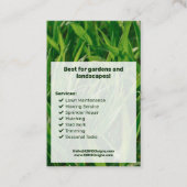 Modern Service List Call to Action Lawn Care Visitekaartje (Voorkant)