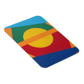 Modern Setting Sun Abstract Magnet Magneet (Rechterzijde)