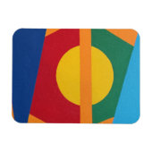 Modern Setting Sun Abstract Magnet Magneet (Horizontaal)