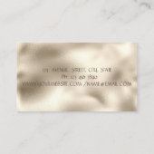 Modern Sewing Machine Holographic Tailor Visitekaartje (Achterkant)