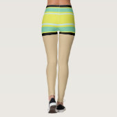 Modern sexy mode design l Kleurrijke strepen Chic Leggings (Achterkant)