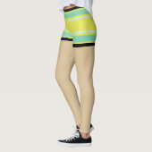 Modern sexy mode design l Kleurrijke strepen Chic Leggings (Links)