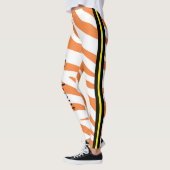 Modern sfeervol design voor workout l Sinaasappel Leggings (Links)