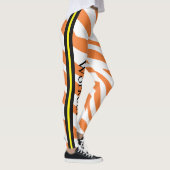 Modern sfeervol design voor workout l Sinaasappel Leggings (Rechts)